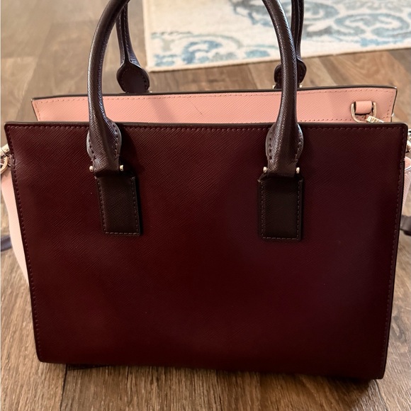 Kate Spade Burgundy and Blush Satchel - Picture 3 of 4